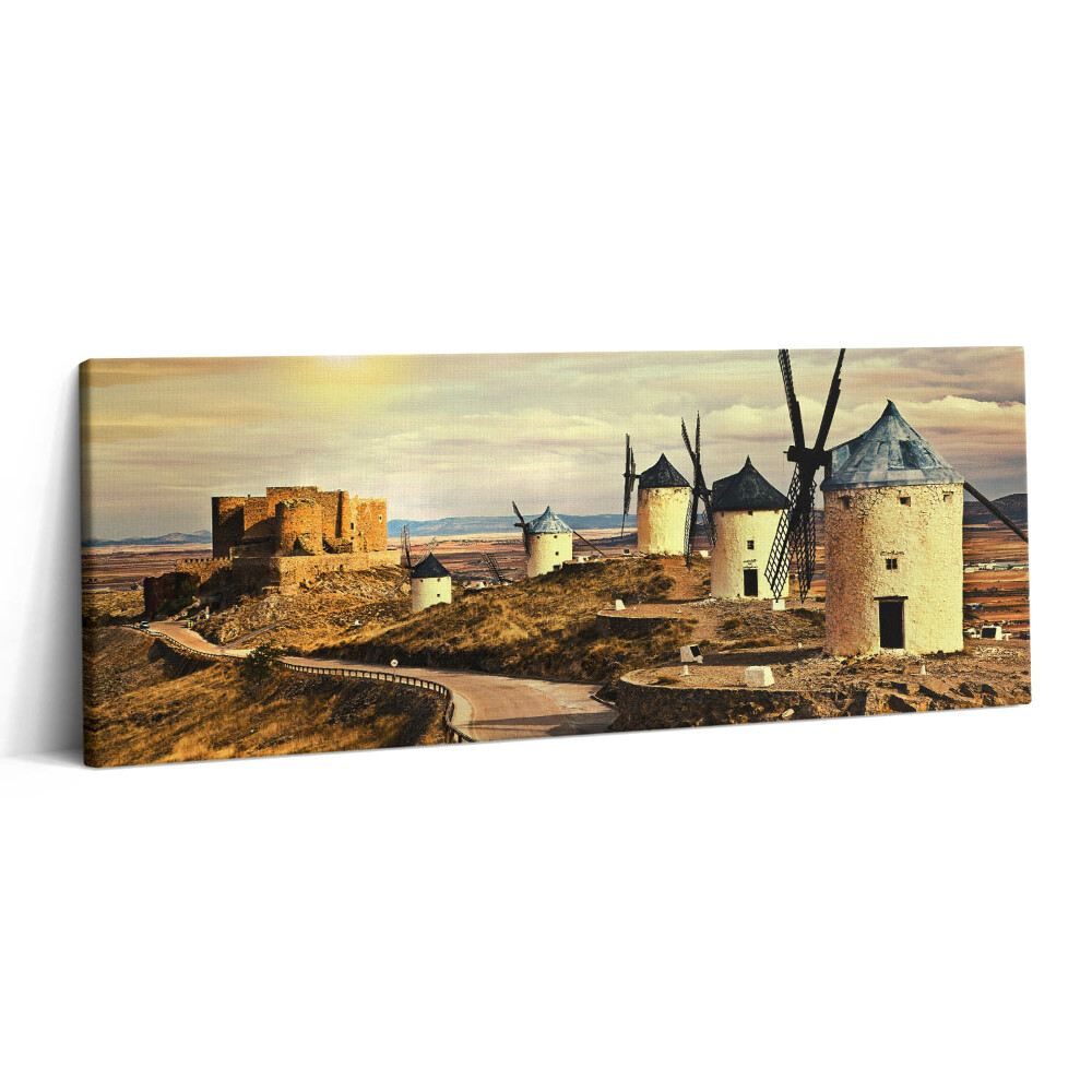 Canvas kép 125x50 Cosuegra szélmalmok