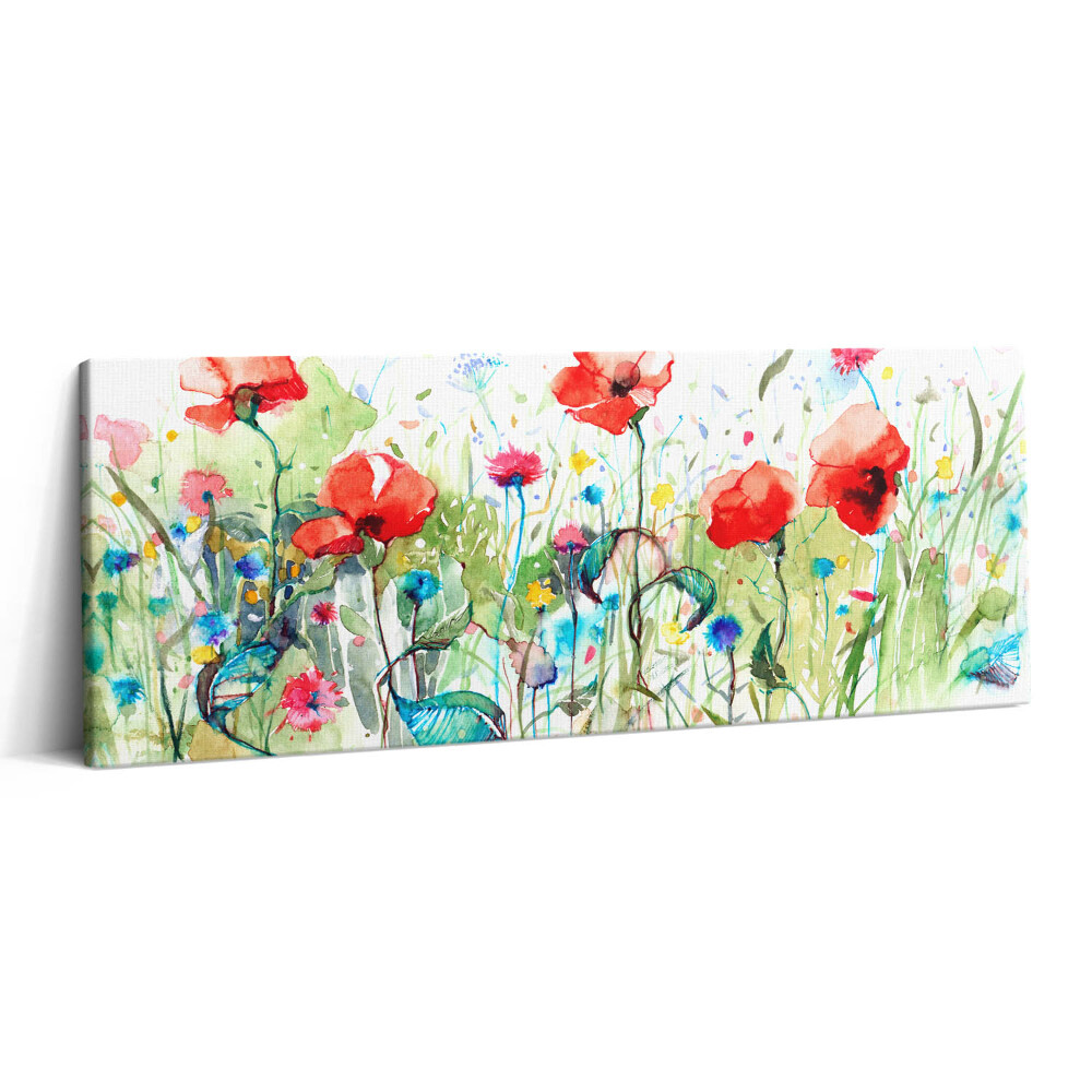 Canvas kép 125x50 Pipacsok egy réten