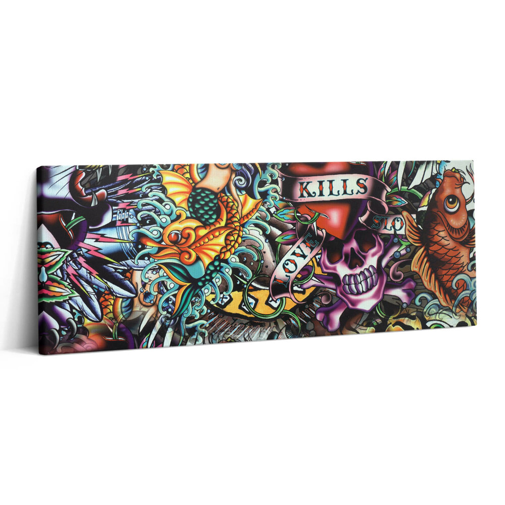 Canvas kép 125x50 Graffiti tetoválás