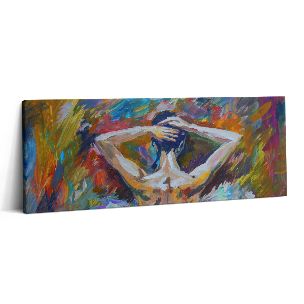 Canvas kép 125x50 Festett balerina