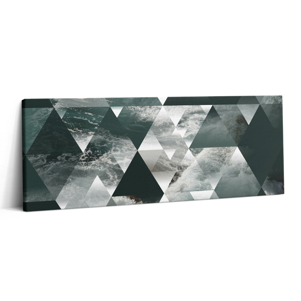 Canvas kép 125x50 Tengeri hullámok geometriai absztrakciója