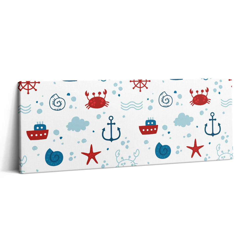 Canvas kép 125x50 Tengeri tengeri minták