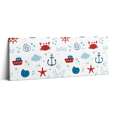 Canvas kép 125x50 Tengeri tengeri minták