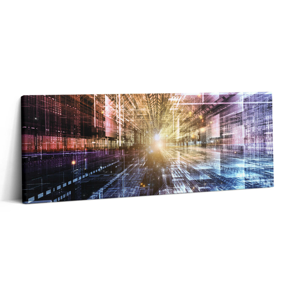 Canvas kép 125x50 Fények absztrakt mintája