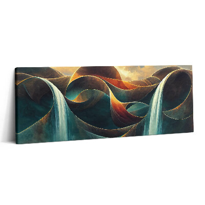 Canvas kép 125x50 Vízesés áramló háttér