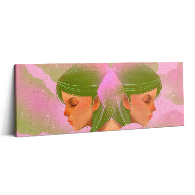 Canvas kép 125x50 Absztrakt női portré