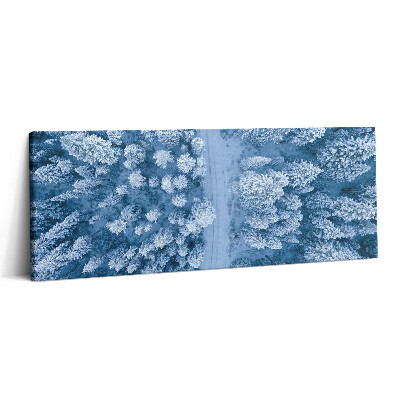 Canvas kép 125x50 Az erdő madártávlatból. Drónok