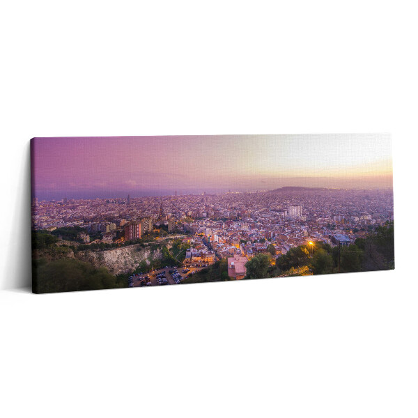 Canvas kép 125x50 Bunkerek Barcelonában El Carmel