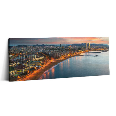 Canvas kép 125x50 Keleti strand Barcelonában