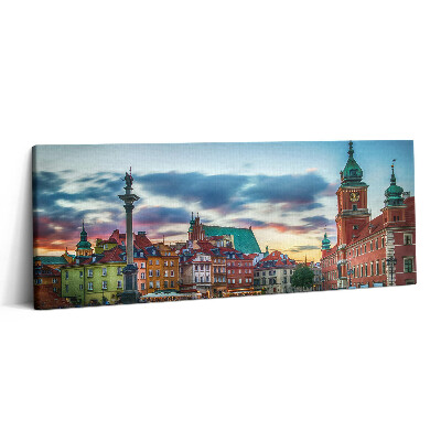 Canvas kép 125x50 Varsói óváros kastélya