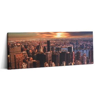 Canvas kép 125x50 New York nyugati részének tájképe
