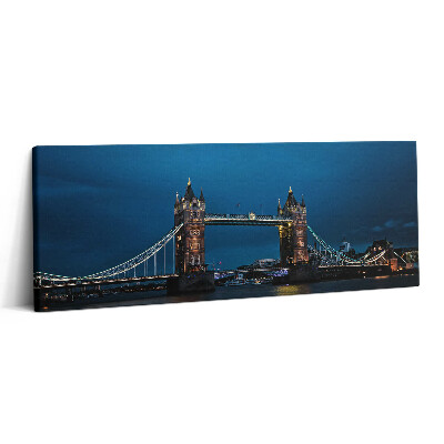 Canvas kép 125x50 Tower Bridge Londonban éjszaka