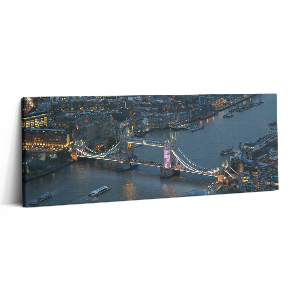 Canvas kép 125x50 Tower Bridge Londonban éjszaka
