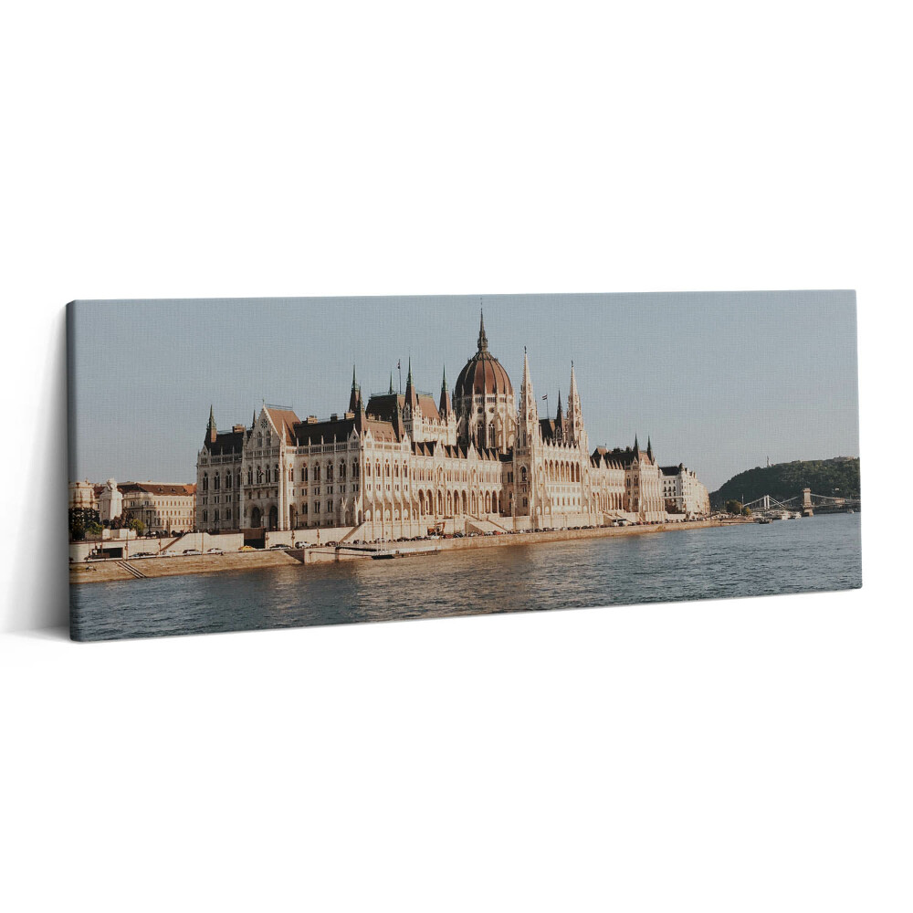 Canvas kép 125x50 A Parlament épülete Budapesten