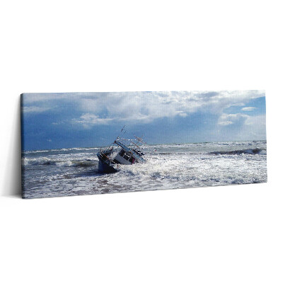 Canvas kép 125x50 Elsüllyedt hajó Szicíliában