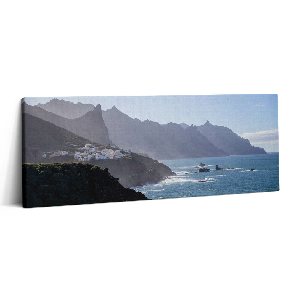 Canvas kép 125x50 Kilátás az óceán melletti hegyekre