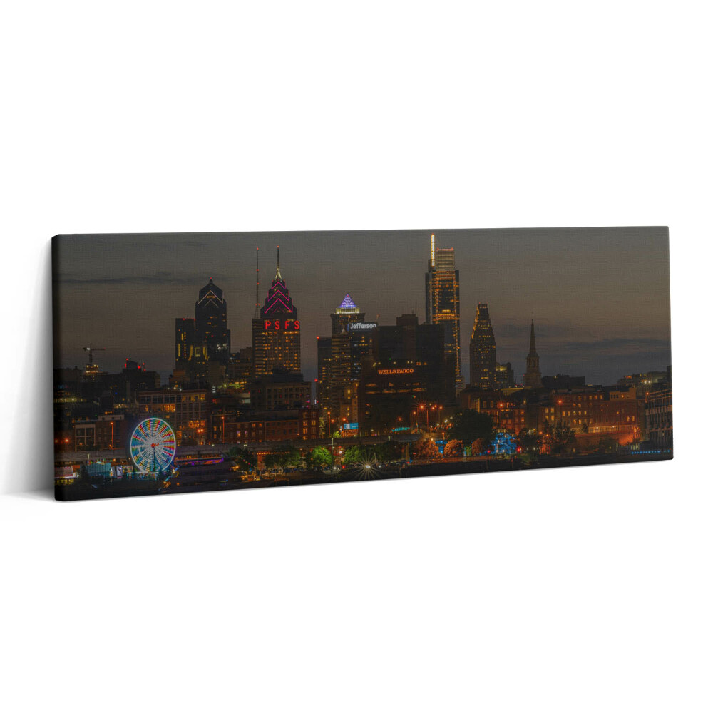 Canvas kép 125x50 Óriáskerék Philadelphiában