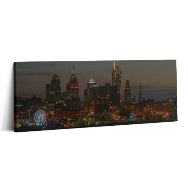 Canvas kép 125x50 Óriáskerék Philadelphiában
