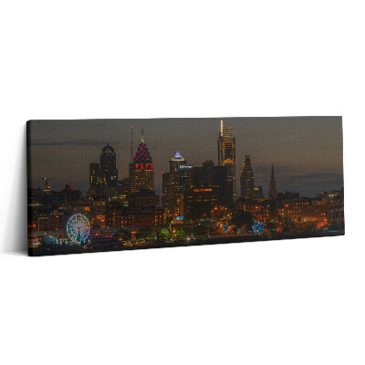 Canvas kép 125x50 Óriáskerék Philadelphiában