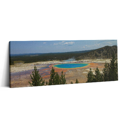 Canvas kép 125x50 Forró források a Yellowstone Nemzeti Parkban