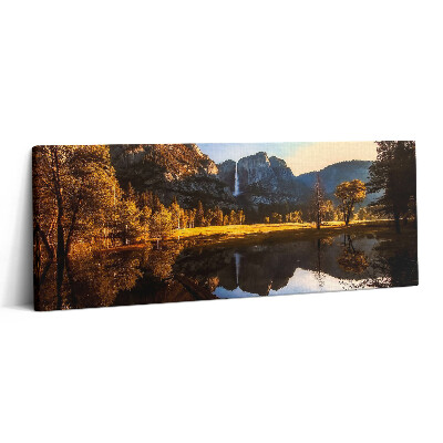 Canvas kép 125x50 Erdő a Yosemite Parkban