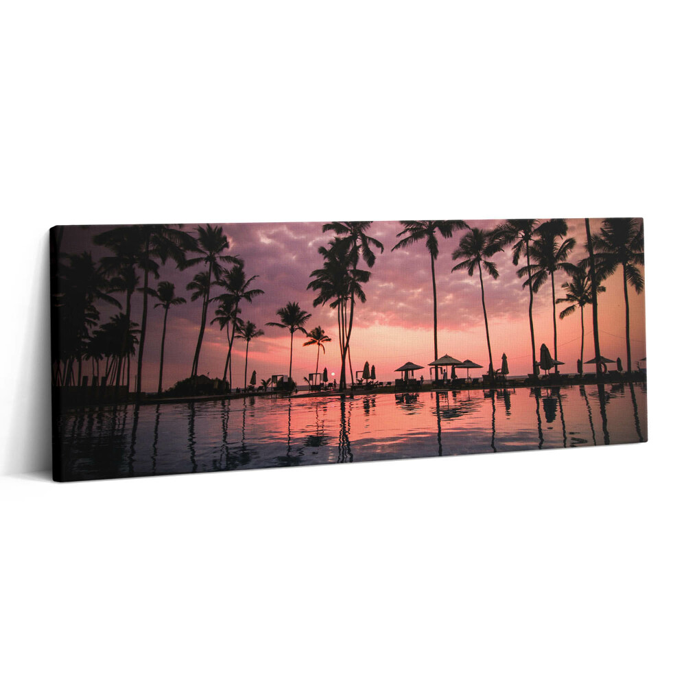 Canvas kép 125x50 Hawaii pálmafák