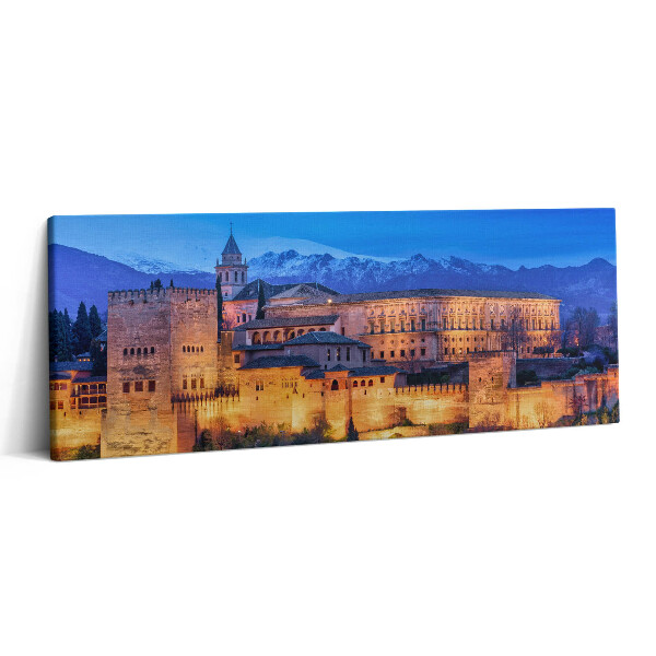 Canvas kép 125x50 Granada andalúziai falai