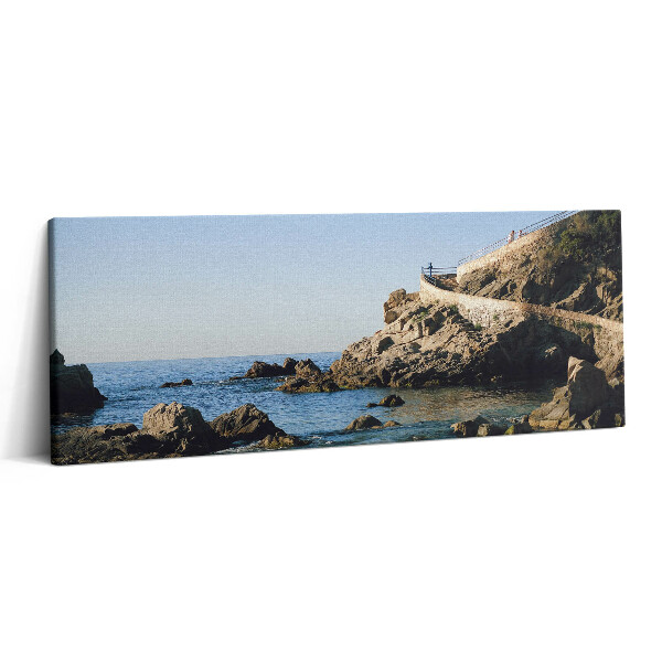 Canvas kép 125x50 Strand a Costa Brava partján