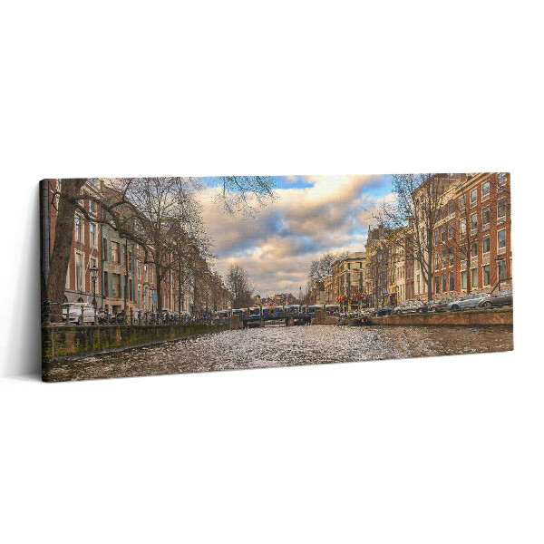 Canvas kép 125x50 Rotterdami csatorna