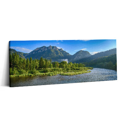 Canvas kép 125x50 A Dunajec folyó kanyargása Pieninyben