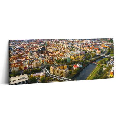 Canvas kép 125x50 Pilseni városkép