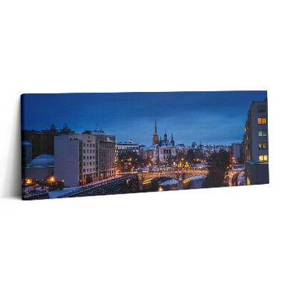 Canvas kép 125x50 Pilsen panorámája a Cseh Köztársaságban