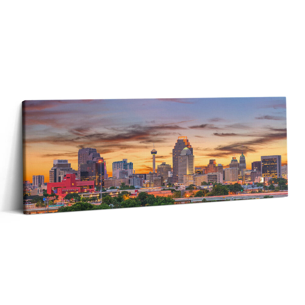 Canvas kép 125x50 San Antonio naplementében