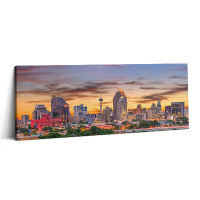 Canvas kép 125x50 San Antonio naplementében