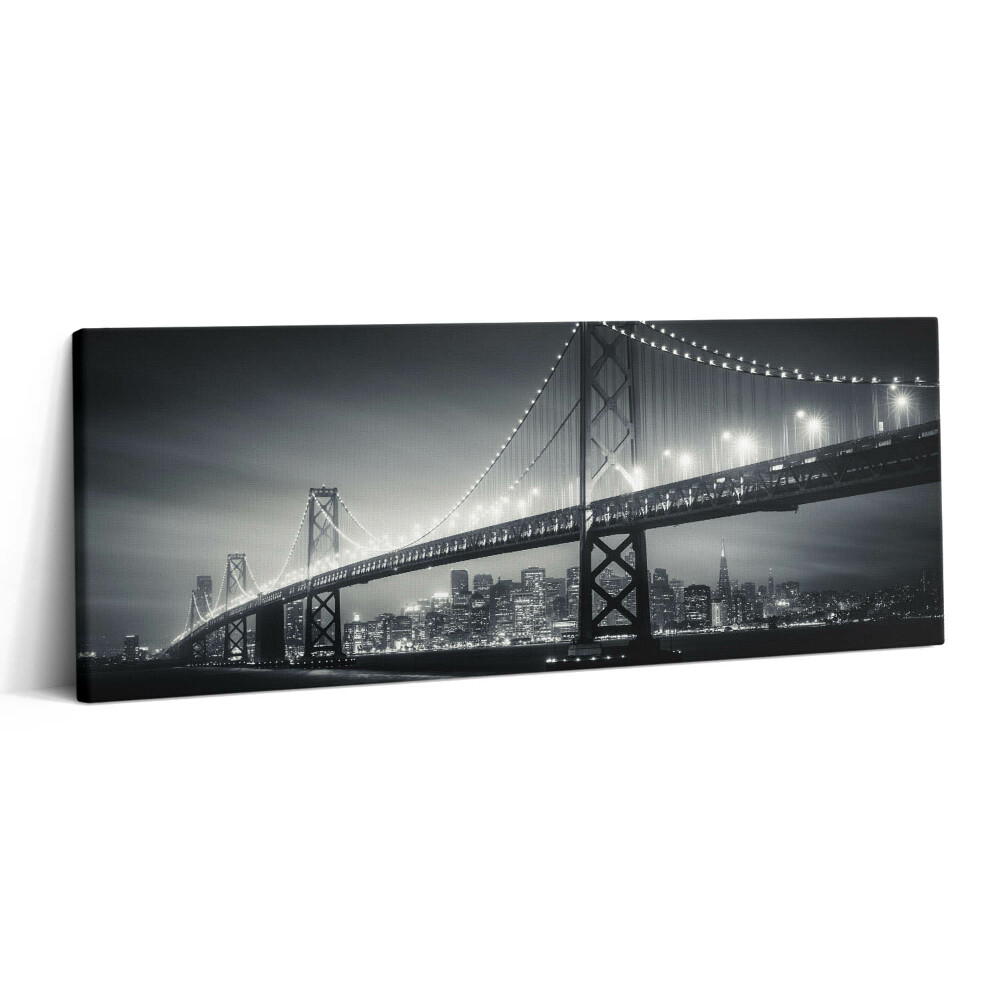 Canvas kép 125x50 San Francisco híd éjszaka
