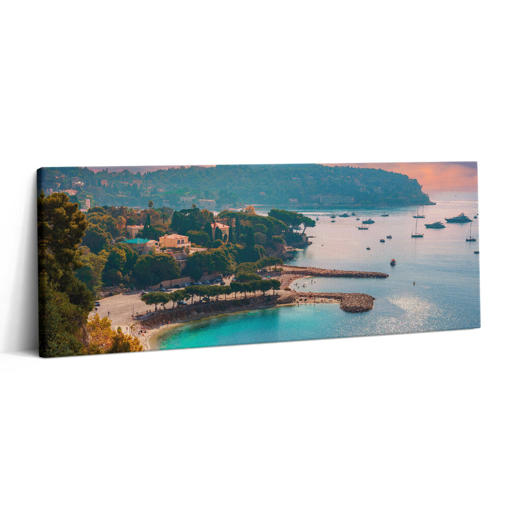 Canvas kép 125x50 A francia Riviéra látképe