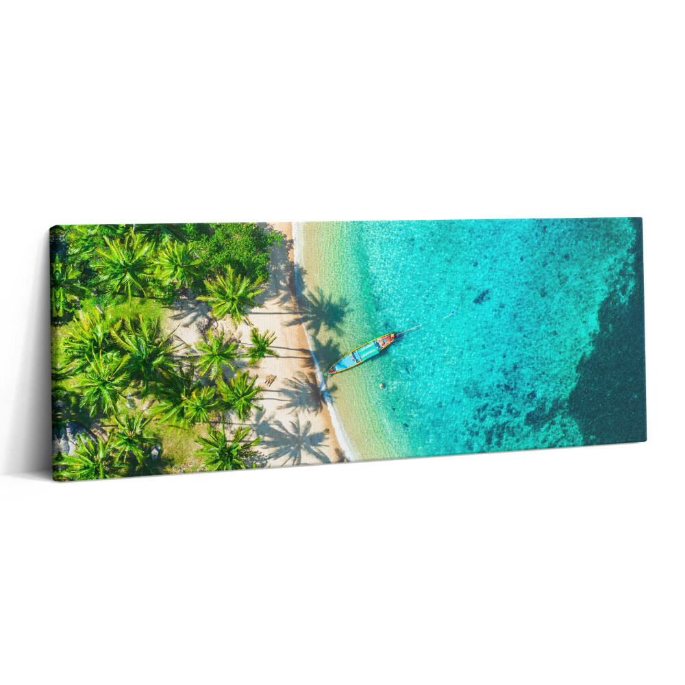 Canvas kép 125x50 Koh Tao trópusi strandja