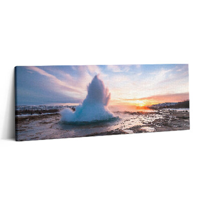 Canvas kép 125x50 Gejzír Izland szigetén