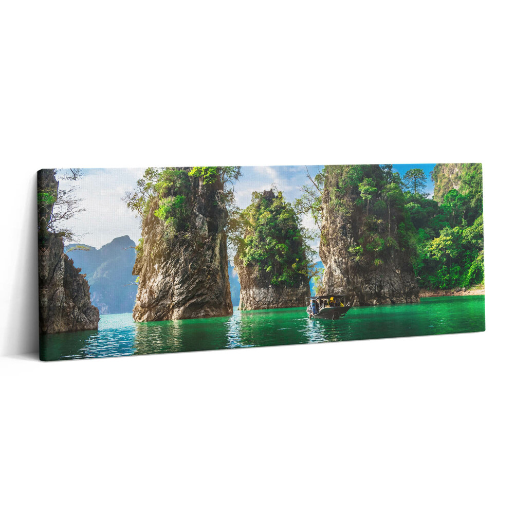 Canvas kép 125x50 A tó fáinak természete