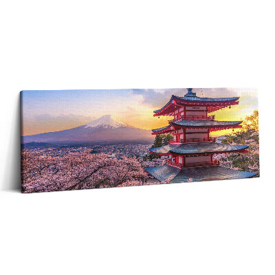 Canvas kép 125x50 Japán építkezés