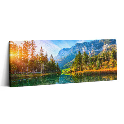Canvas kép 125x50 Hegyi festői folyó