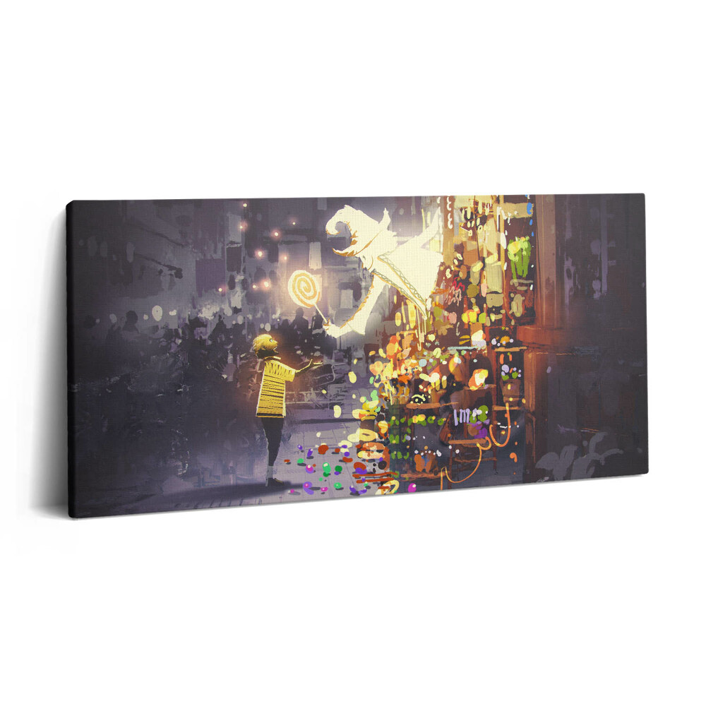 Vászonkép 140x70 Illusztráció egy varázslatos tündérmeséről