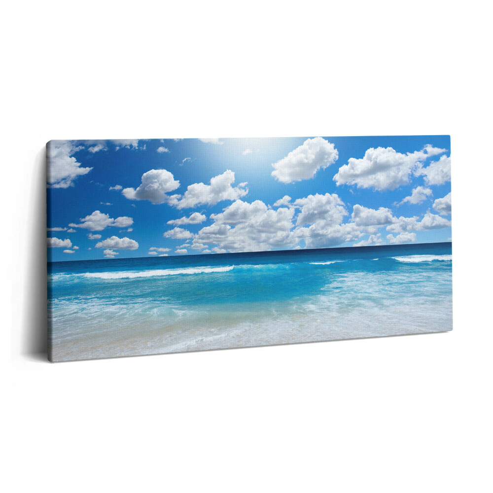 Vászonkép 140x70 Nagy tengerpart és horizont
