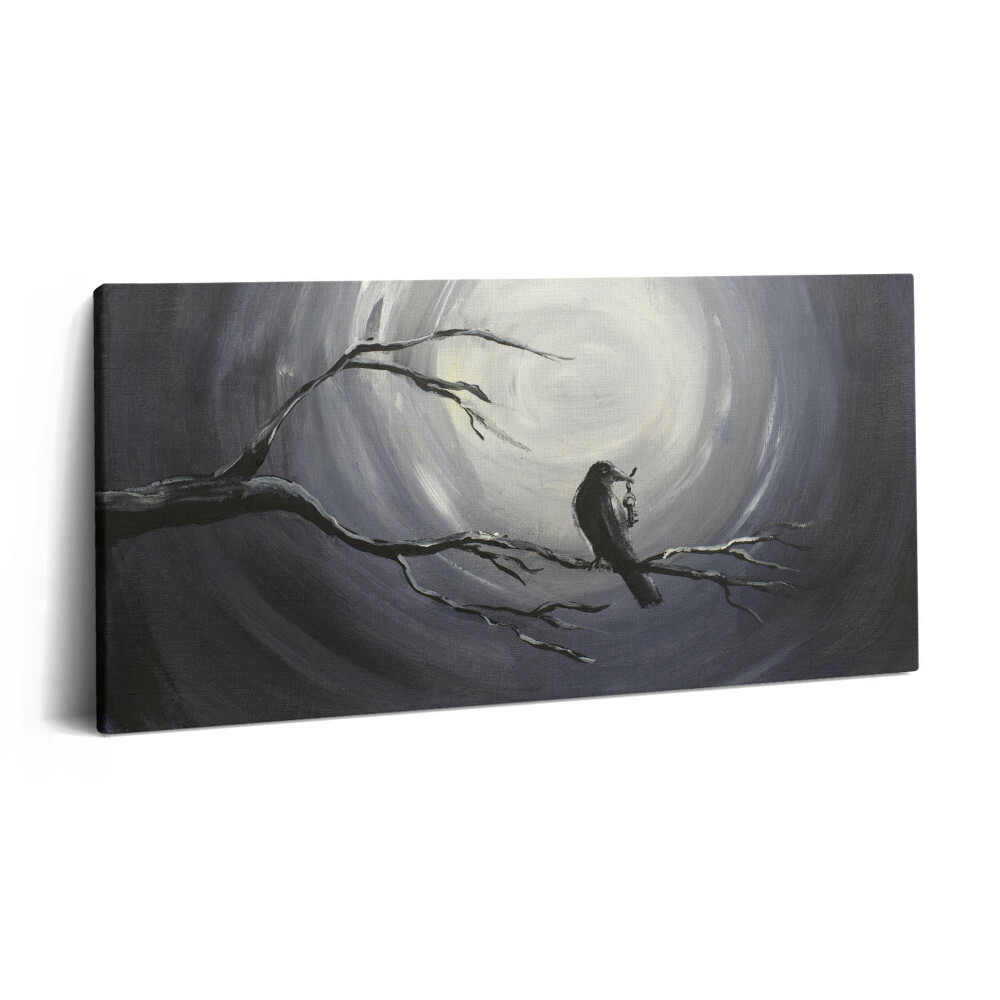 Vászonkép 140x70 Holló a holdfényben