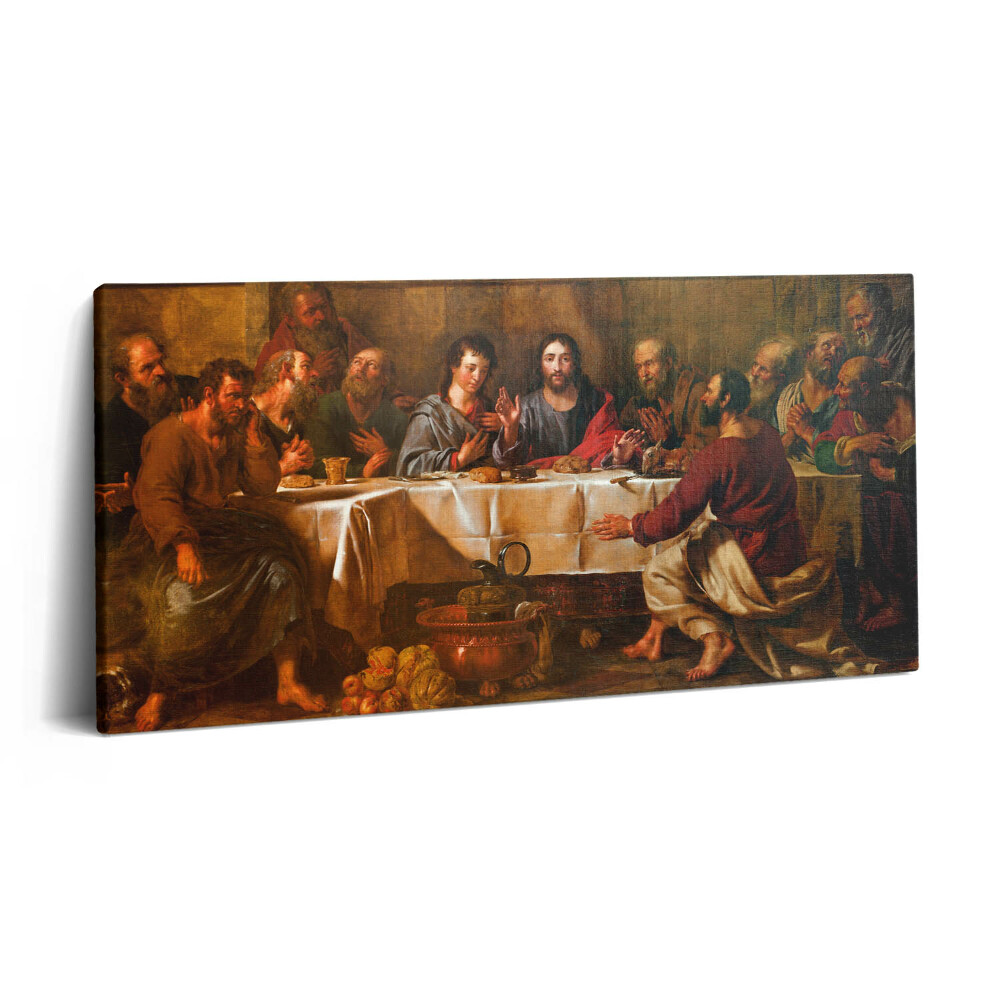 Vászonkép 140x70 Jézus utolsó vacsorája az apostolok