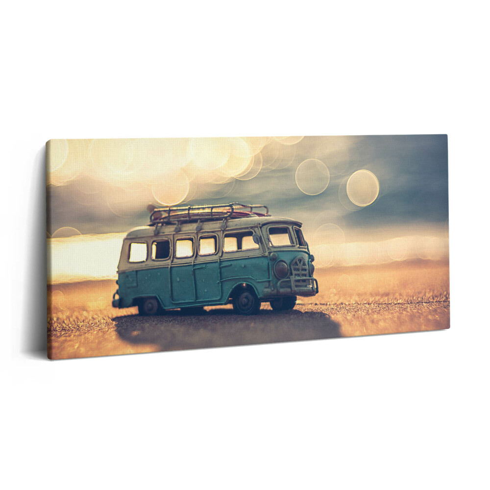 Vászonkép 140x70 Lakókocsi a tengerparton