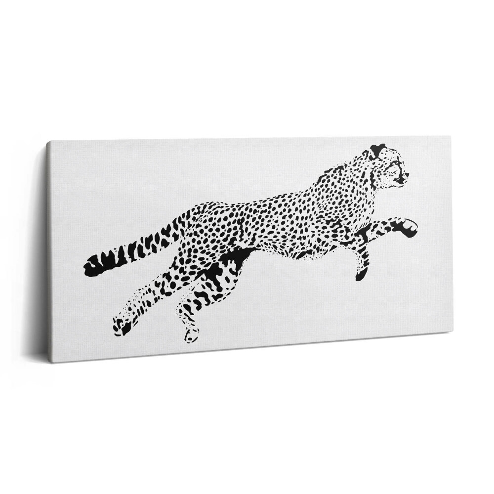 Vászonkép 140x70 Párduc sziluettje