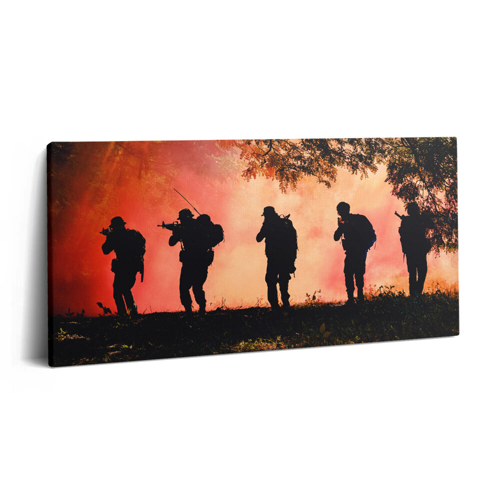 Vászonkép 140x70 Katonák a csatatéren