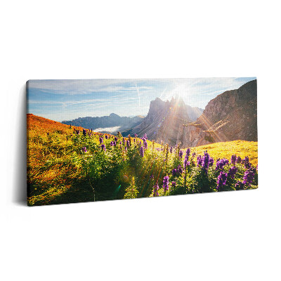 Vászonkép 140x70 A Dolomitok tájképe