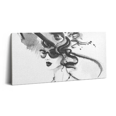 Vászonkép 140x70 Divatos nő